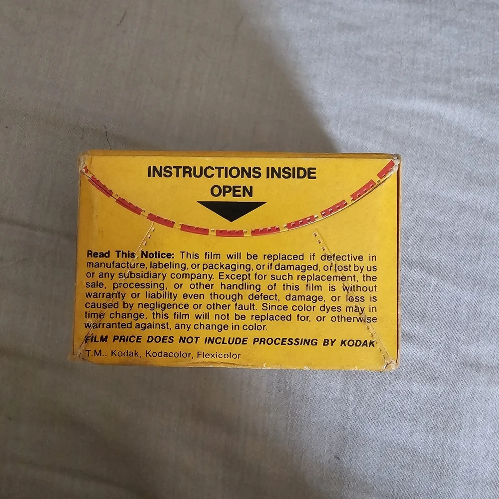 Kodak Kodacolor VR film 100 12exp 35mm‎ exp.01/1985